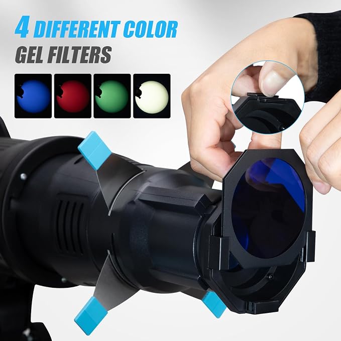 Bowens Mount Spotlight Conical Optical Snoot kit, Photography Lighting Accessory