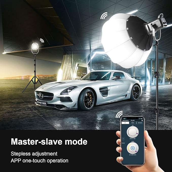 GVM 150W Video Light Kit, 2700K-7500K Continuous Lighting