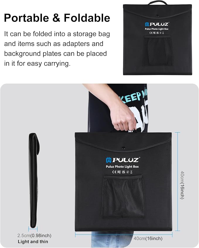 PULUZ Portable Light Box, Upgraded Lightbox