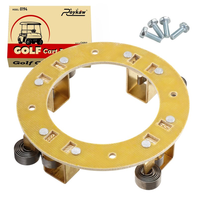 Roykaw Golf Cart ADC Motor Brush Holder Plate for EZGO TXT (1997-2009) & Club Car Electric Golf Cart, Golf Cart Motor Brush Spring, OEM#73120-G15/102186101