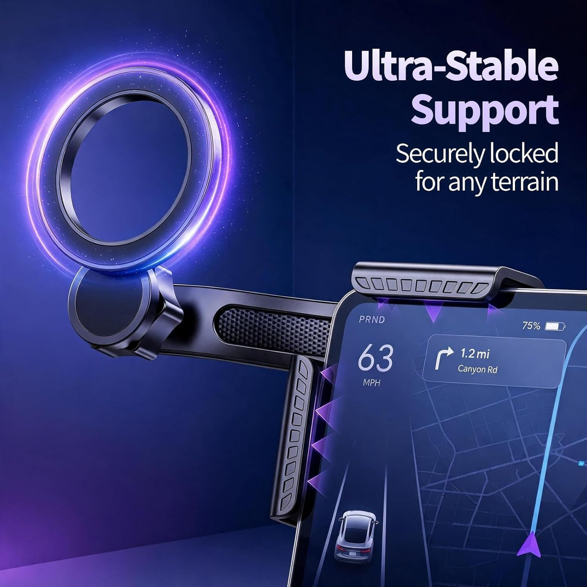 YUHENG Magnet Phone Holder,Clamp-on Screen Phone Holder