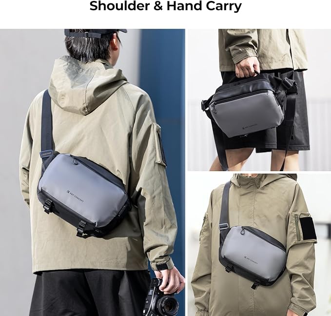 K&F CONCEPT Camera Sling Bag Crossbody Bag Waterproof Camera Shoulder Backpack