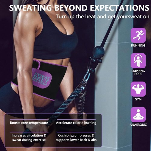 MORECOO Waist Trainer for Women - Effective Lower Belly Fat Reduction | Sweat Band Body Shaper