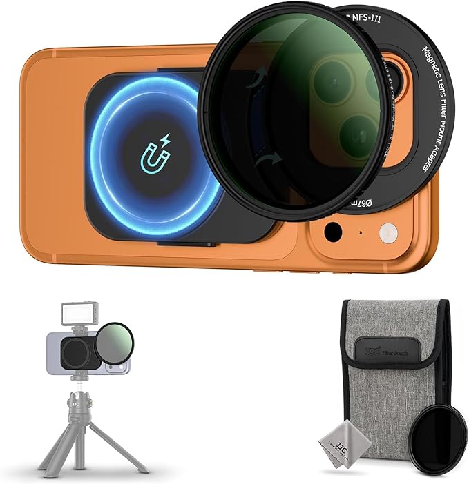 Upgraded 67mm ND Filter for iPhone 17, Magnetic Lens Filter Adapter