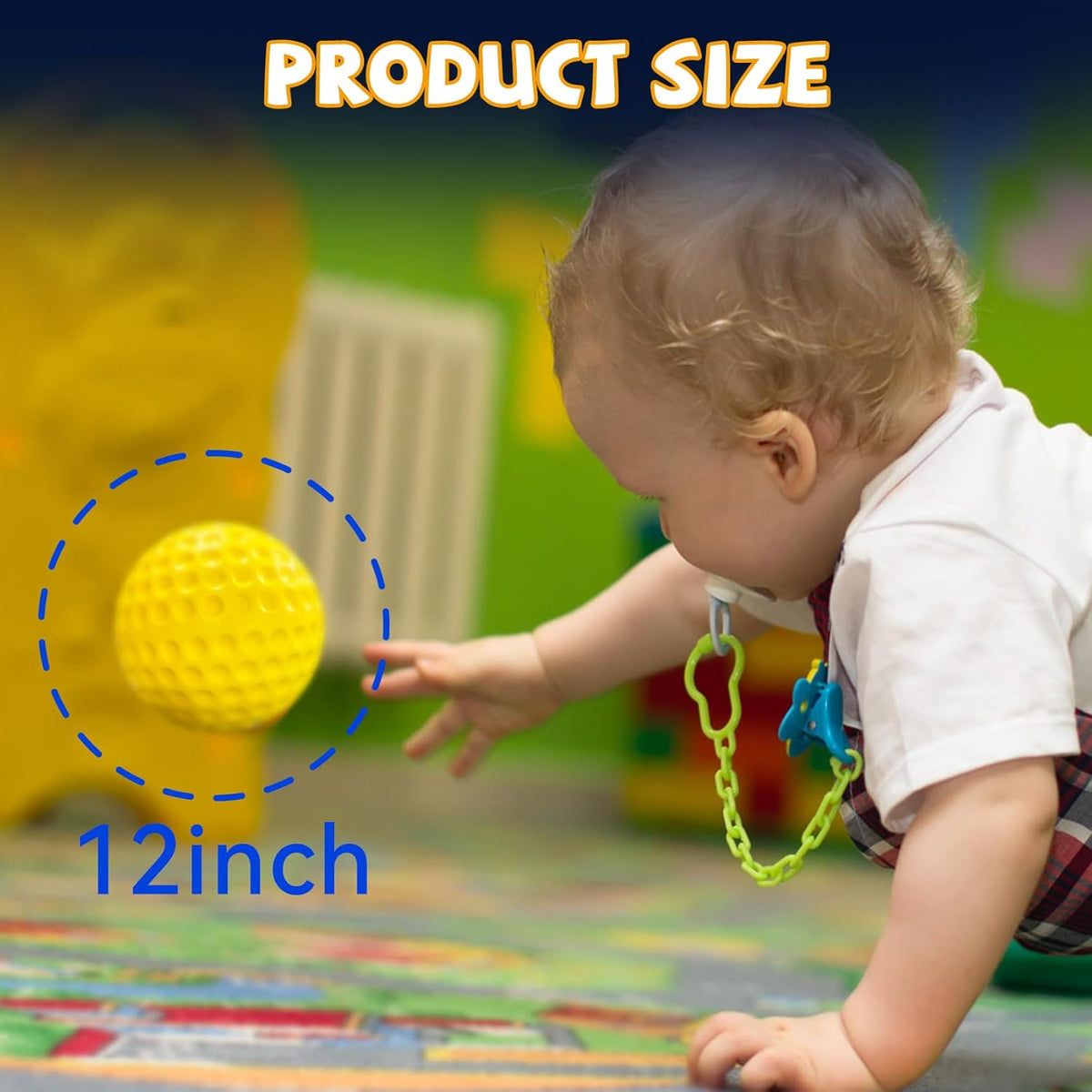 Skiennix 12-Inch Softballs - High-Density Foam Practice Balls for Pitching Machines | 13-Pack, Indoor/Outdoor Use