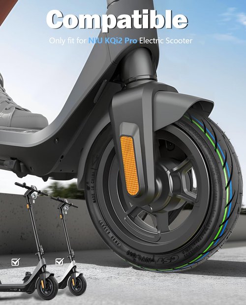 Felixstory 10x2.30-6.5 Tire Vacuum Tubeless Tire, Fit for NIU KQi2 Pro Electric Scooter, Replacement Front Rear Tyre, Non-slip, Explosion Proof 1pc