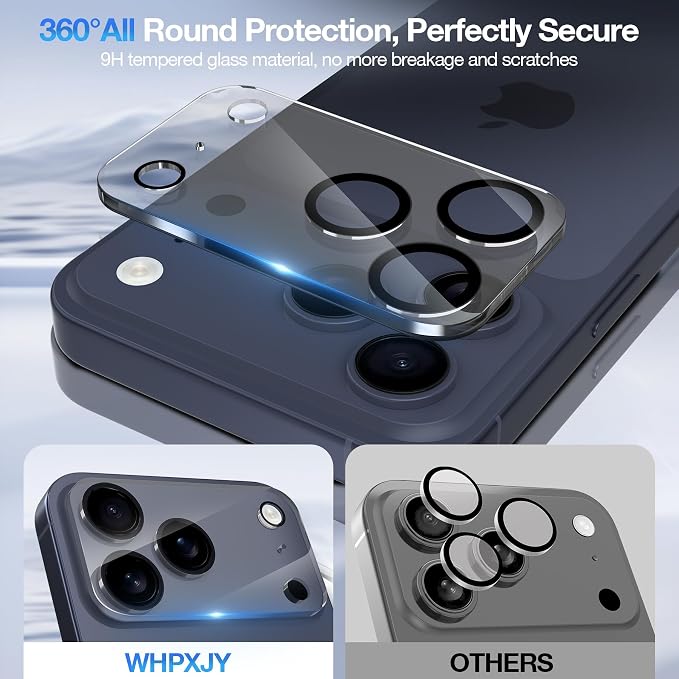 WHPXJY 2025 New Upgrade for 3 pack iPhone 17 Pro Max Camera Lens