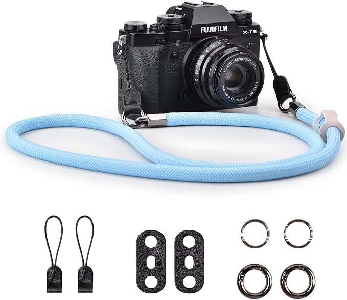 VOVMOEYA Nylon Braided Camera Rope Strap, Camera Neck Shoulder Strap