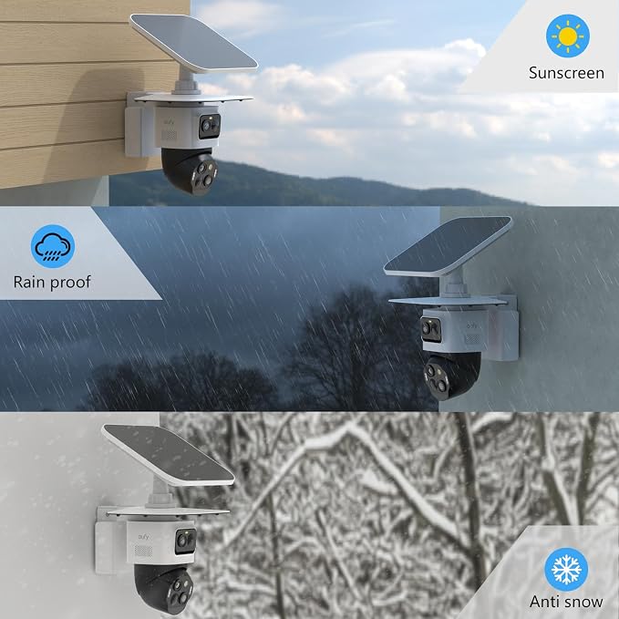 HOLACA Sun Rain Shade Cover for eufy Security eufyCam S4 Only