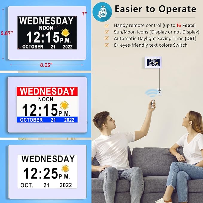 MASSII 27 Alarms Digital Talking Clock