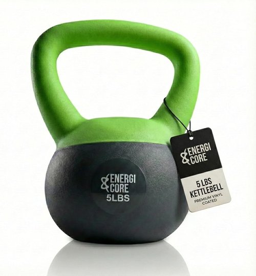 ENERGI CORE Kettlebell - Sand-Filled Weight for Home Gym & Strength Training - Portable for All Fitness Levels