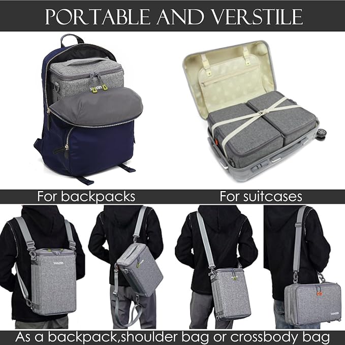 Camera Insert Bag, Shockproof &Pressure-proof Dual Opening Padded Camera Lens
