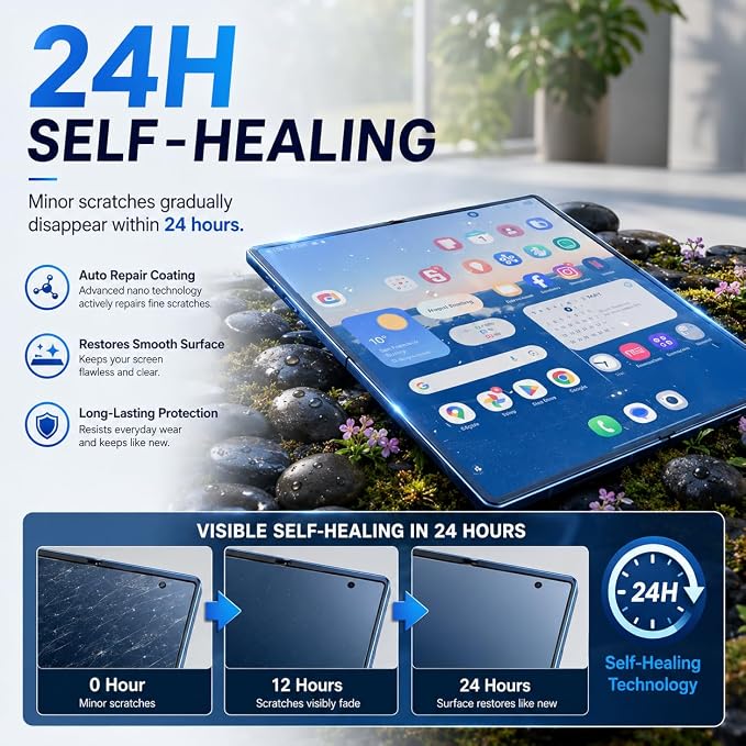 V-PORYADKU 3 Pack for Samsung Galaxy Z Fold 7 Screen Protector + 3 Pack Camera