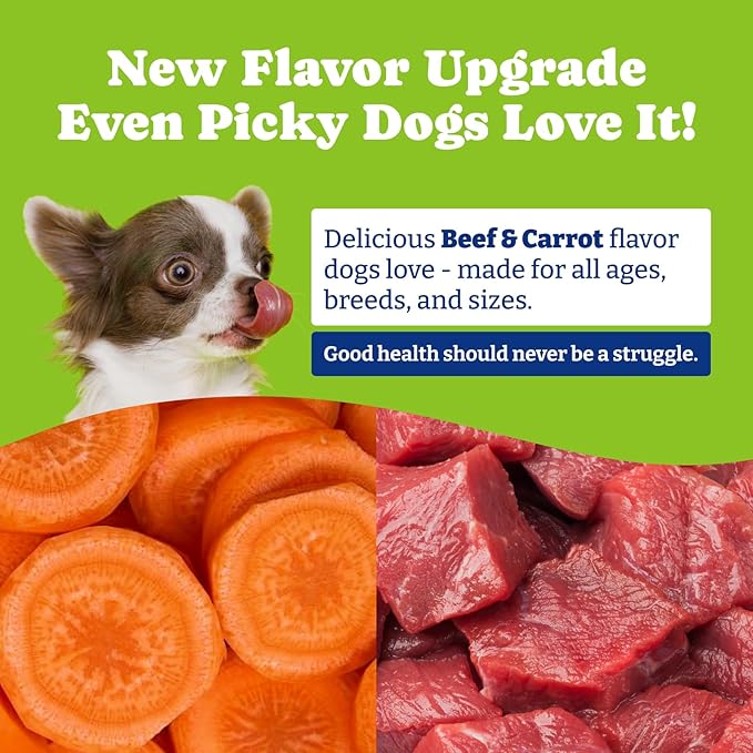 Flea & Tick Prevention for Dogs Chewables, Natural Dog Flea and Tick Control Treatment, Oral Flea Pills, Dogs Supplement, Natural Shield 5-in-1 Protection, Beef & Carrot Flavor, 180 Soft Chews