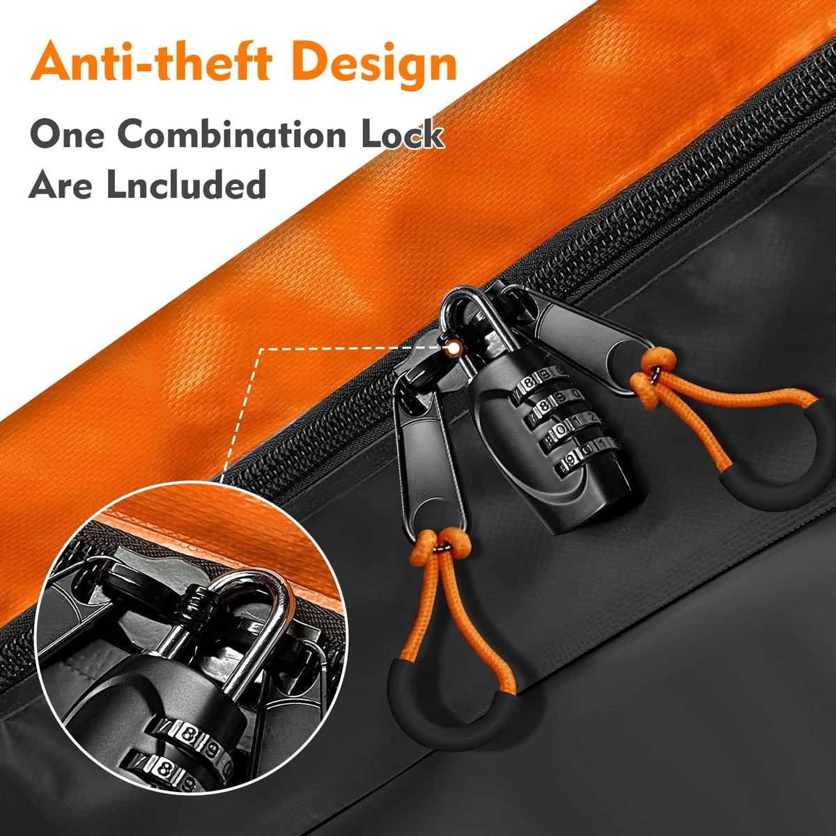 Skiennix Hitch Mount Cargo Carrier Bag - 100% Waterproof 20 Cubic Feet Luggage Bag (59" x 24" x 24") with 6 Straps & Lock | Fits All Vehicles
