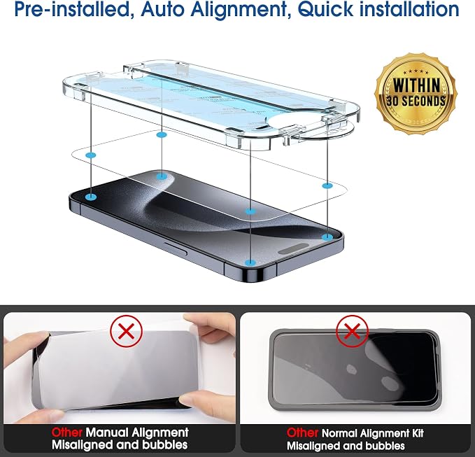 amFilm OneTouch 2+2 Pack Compatible