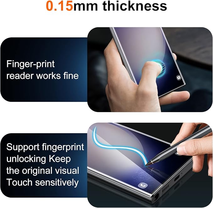UniqueMe Compatible for Samsung Galaxy S23 Ultra 6.8 inch Screen Protector