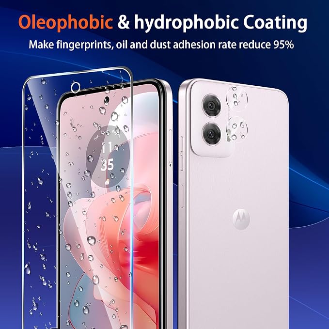 Designed for Motorola Moto G Power 5G 2024 Tempered Glass Screen Protector +