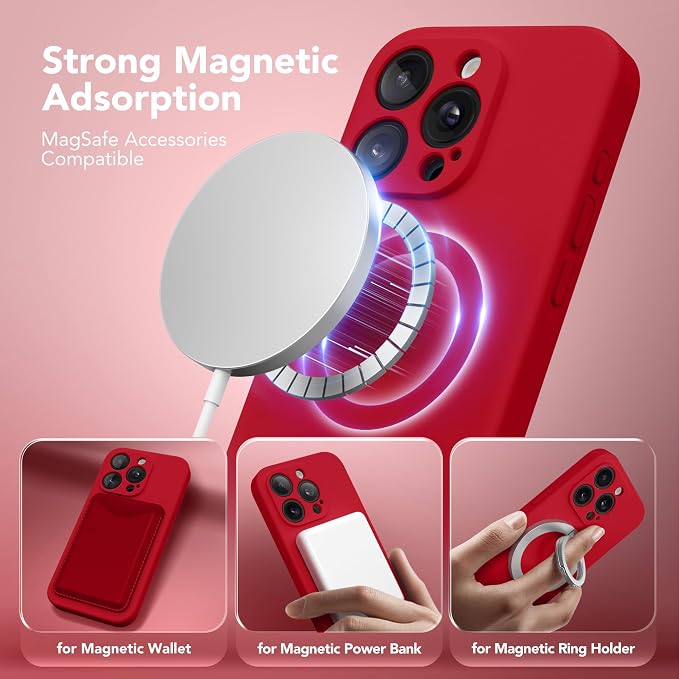 Magnetic for iPhone 15 Pro Case, Compatible