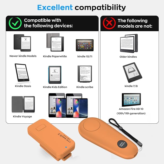 RF Remote Control Page Turner for Kindle Paperwhite Scribe Accessories