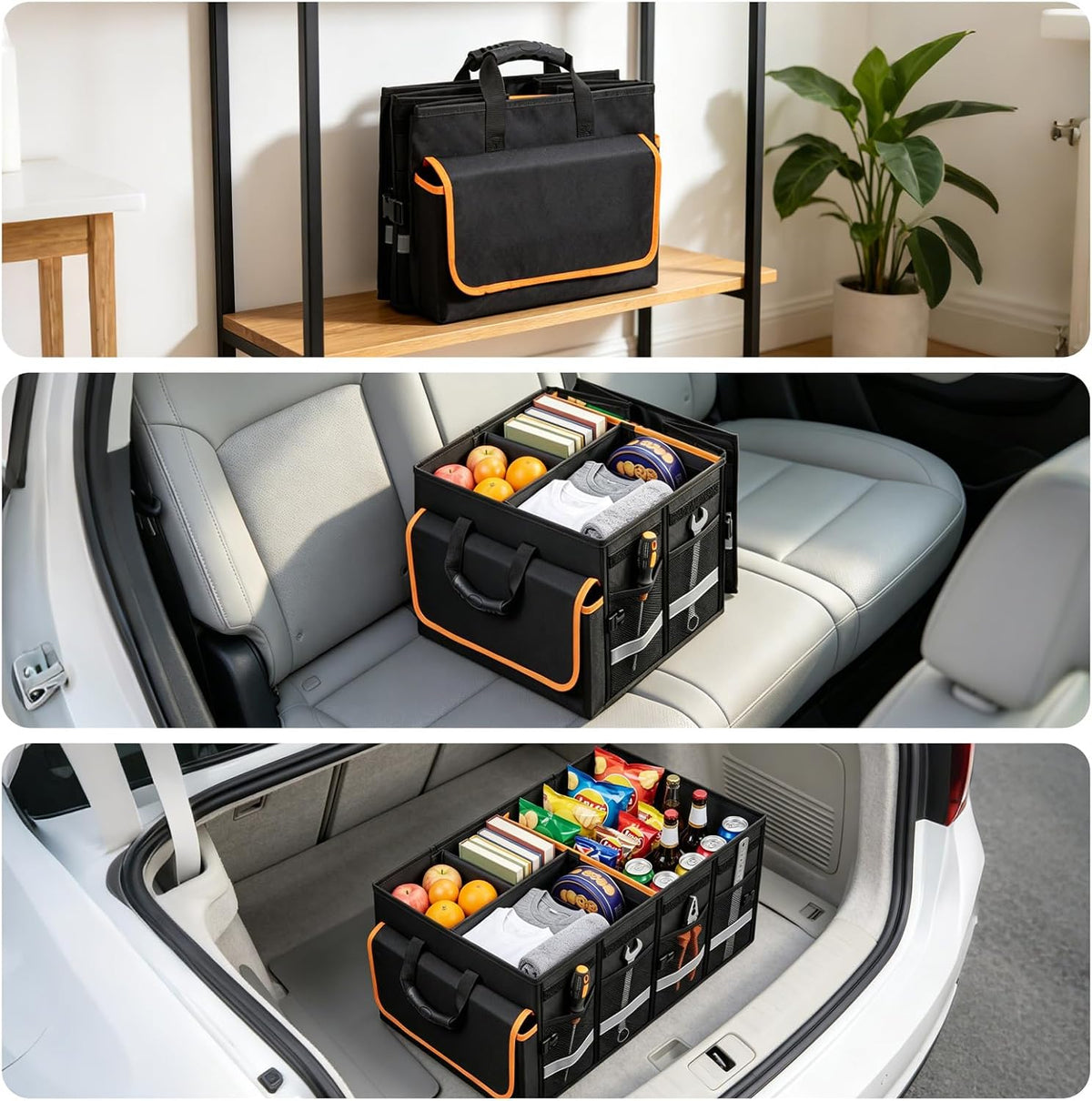 GDNasist Car Trunk Organizer and Storage for Car, SUV & Sedan
