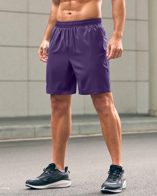 G Gradual Men's Athletic Running Shorts - Quick Dry with Zipper Pockets | 7"/5"/9" Sizes for Gym & Outdoor Activities