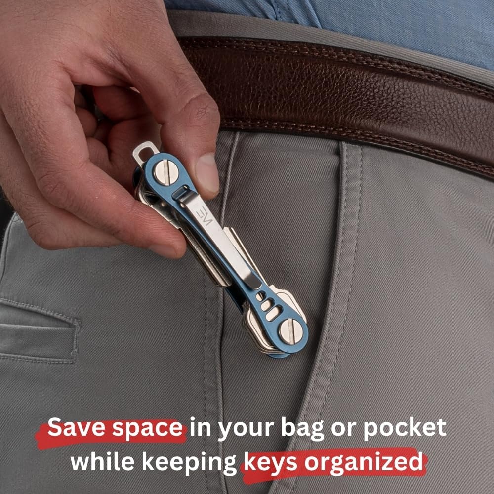 EM Compact Key Holder, Pocket Key Organizer, 14 Keys Key Bar