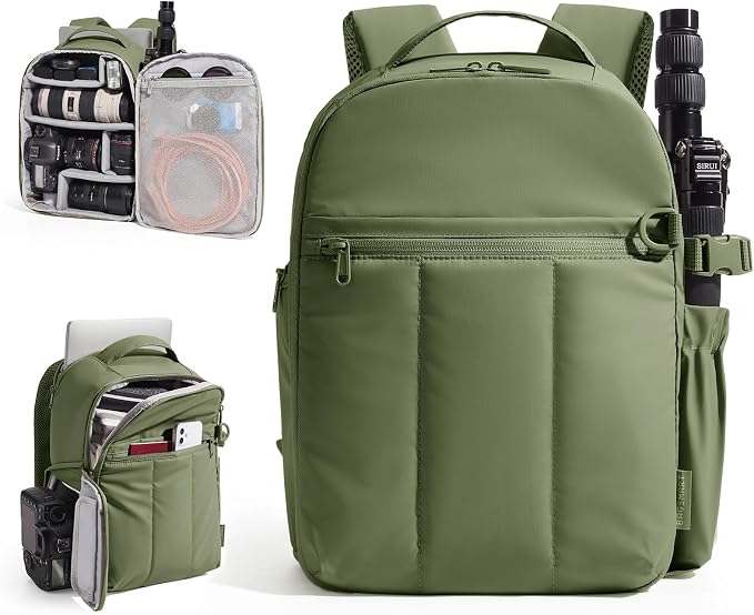 BAGSMART Puffy Camera Backpack, Camera Bags