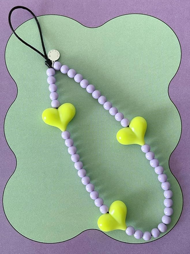 Drawwind Phone Charm Beaded Wristlet Strap Universal Cell Phone Lanyard Cute