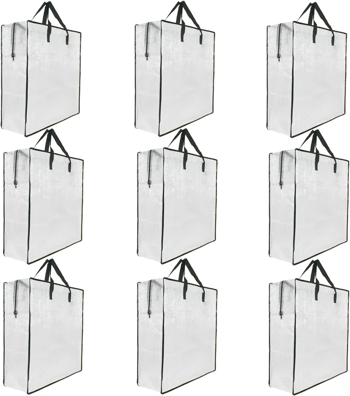 9 Pack Clear Storage Bags with Zipper and Handles, Blanket Bags For Closet Storage, Moving and Packing Supplies for College, Underbed Storage Organizer for Clothes Pillow Bedding Christmas Wreath