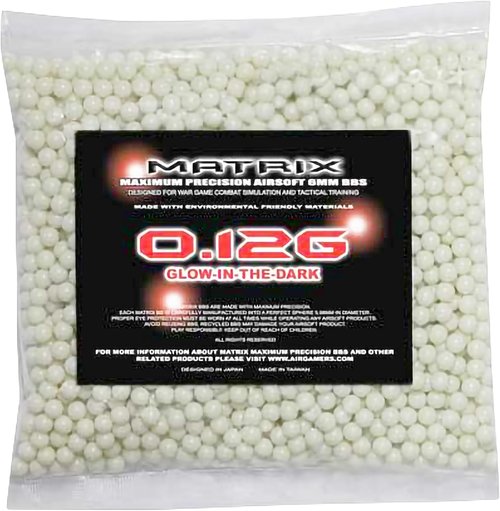 Matrix Airsoft BBs - Match Grade 6mm Glow in The Dark | Perfect for Night Games