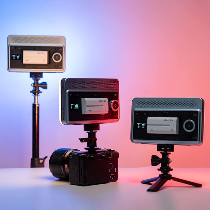 VILTROX RGB Led Panel Light, Smartphone Control Full Color On Camera LED