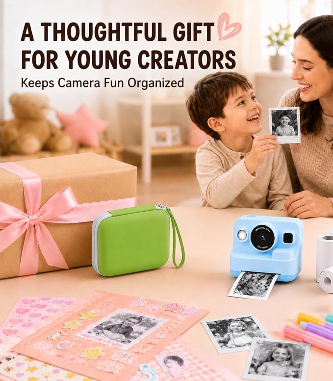 kids Instant Print Camera Case Compatible