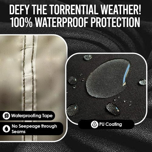 Bike Cover | Skiennix Waterproof Outdoor 210D - Heavy Duty Oxford for 2-3 Bikes with Carry Bag