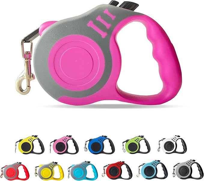 Retractable Dog Leash Automatic Telescopic Tractor Dog Tape, Pet Tape 10/16 FT Durable and Convenient, with Non-Slip Handle, Suitable for Small and Medium Dogs