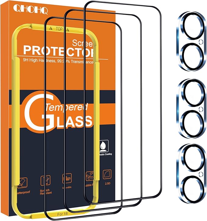 QHOHQ for iPhone 16 Screen Protector