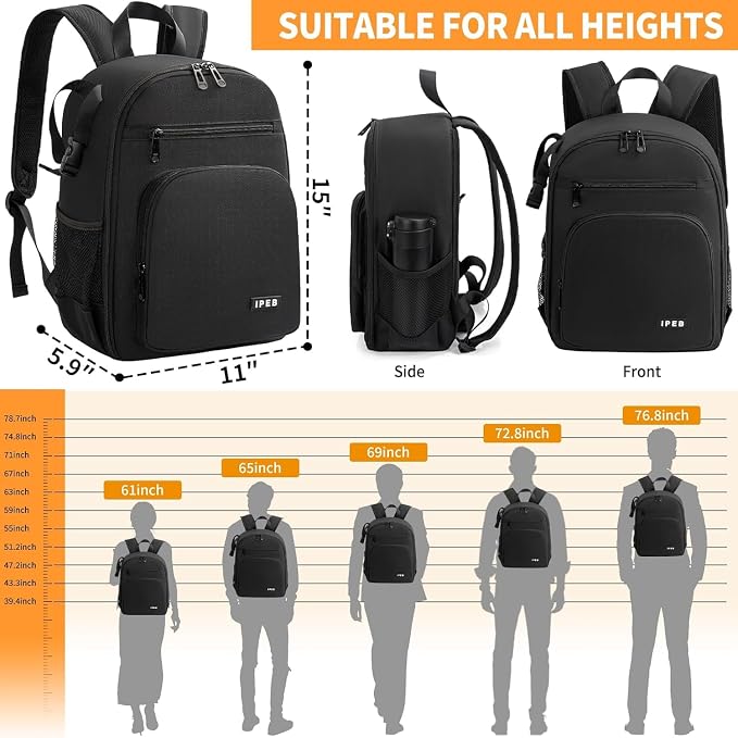 Camera Backpack for Photographers, DSLR Camera Bag, Professional Photography
