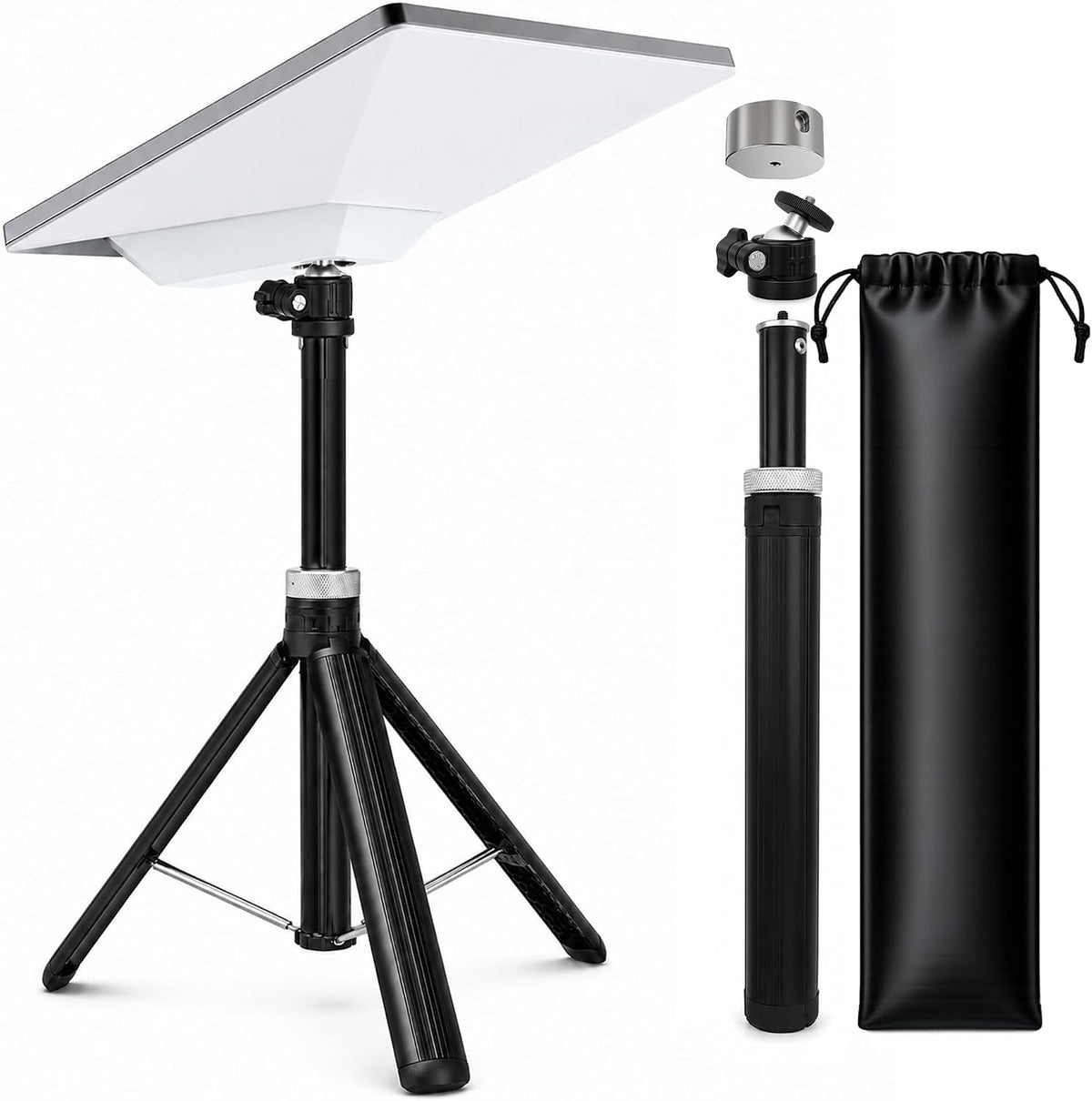 Starlink Mini Tripod Stand with 360° Rotating Head, Quick Deploy Portable Internet Setup for RV Camping, Overlanding & Remote Work, Aircraft-Grade Aluminum Travel Mount with Carry Case