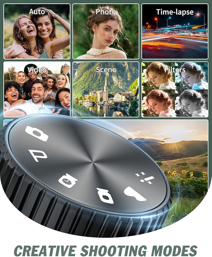 8K Digital Cameras for Photography, 64MP vlogging Camera