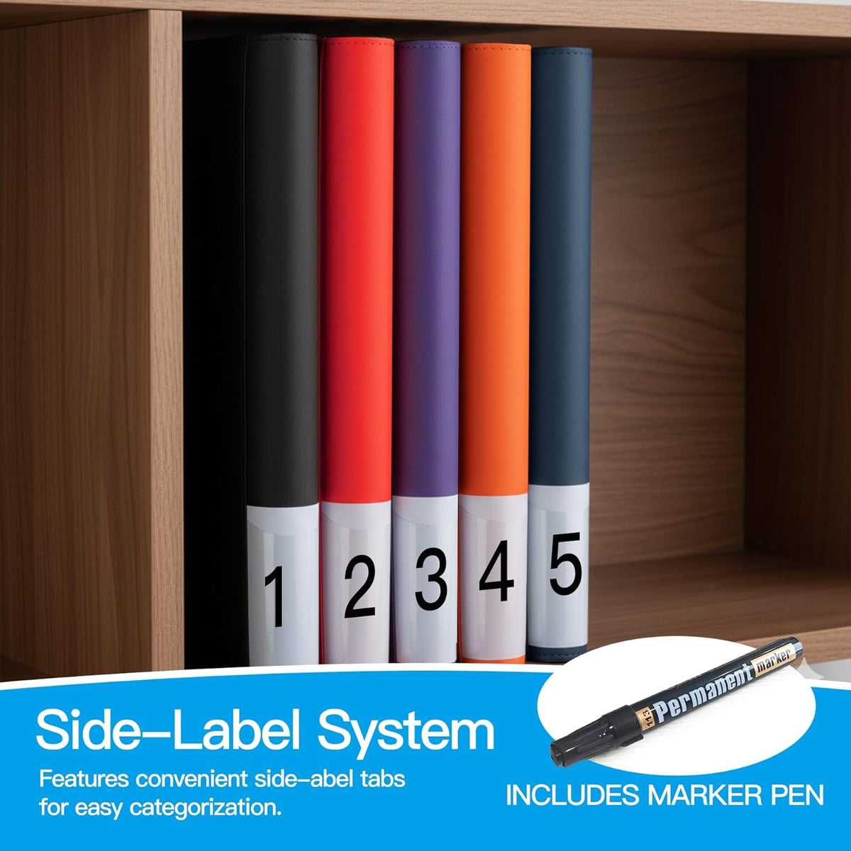 Skiennix Toploader Binder - 9 Pocket Card Album with 324 Slots for 3" x 4" Trading & Sports Cards | Black