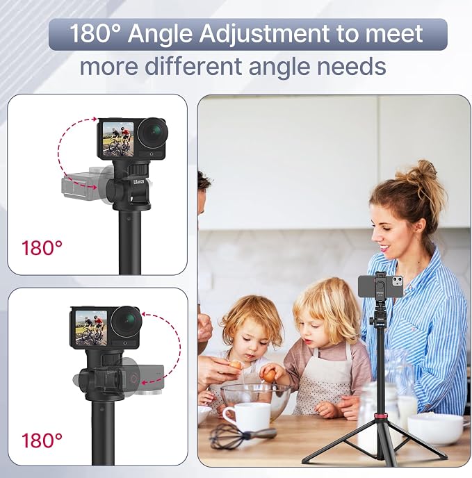 ULANZI 81" Tall Tripod for Camera&Phone, Extendable Aluminum Light Stand