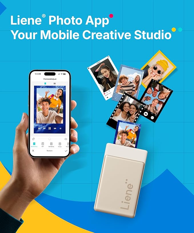 Liene Pearl N200 Pro Portable AI Photo Printer, Instant Mini Picture Printer