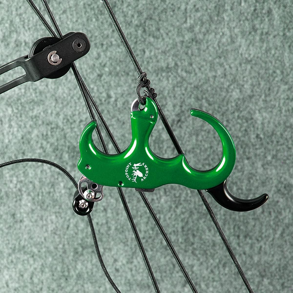 Skiennix Compound Bow Release Aid - Adjustable 3/4 Finger Automatic Thumb Trigger for Archery Training