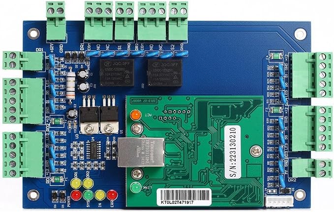 TCPIP 2 Doors Magnetic Lock Access Control Systems Request to Exit Detector
