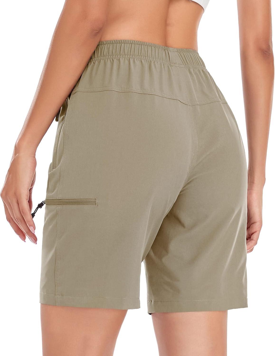 Skiennix Women's Hiking Cargo Shorts - Quick Dry Lightweight Athletic Outdoor Shorts with Zipper Pockets | 5" & 7" Sizes