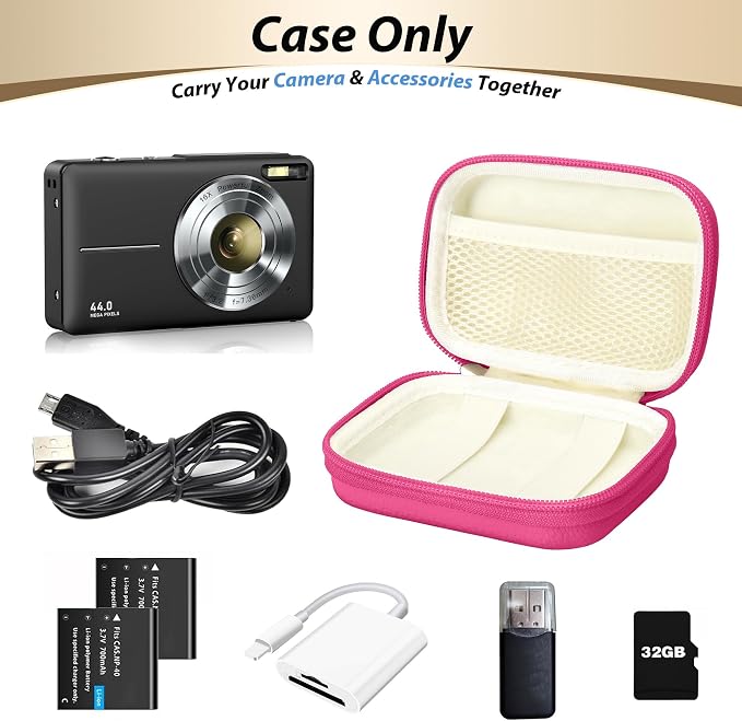 Digital Camera Case for CAMKORY, KODAK PIXPRO FZ45/FZ55, Canon IXUS 285 HS