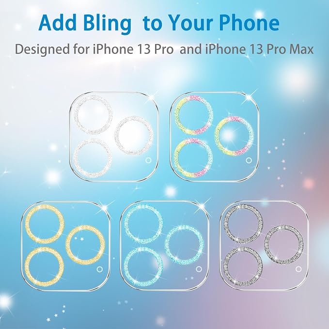 3 Pack Dengduoduo Tempered Glass Camera Lens Protector
