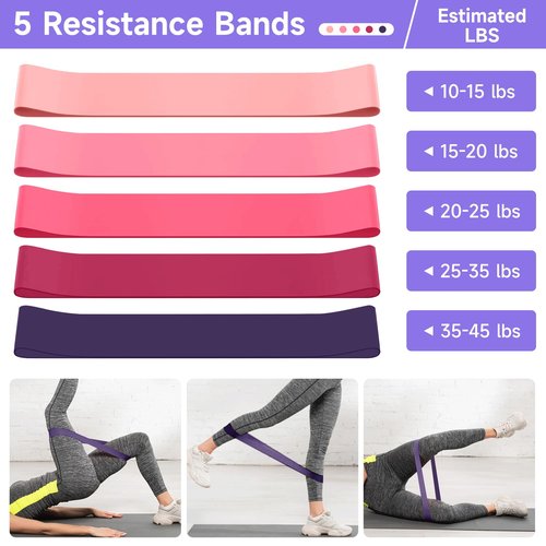 Home Pilates Essentials Kit for Women, Pilates Equipment Ring and Ball Set, 12'' Magic Circle, Yoga Ball,8 Resistance Bands Premium Accessories Kits for Starter Toning Workouts at Home (Purple)
