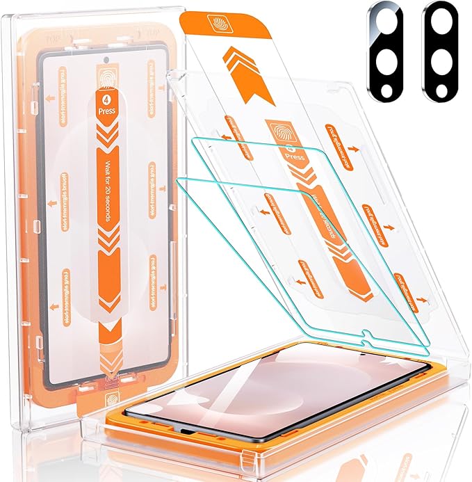 MRGLAS 2+2 Packs for Samsung Galaxy S25 Edge Screen Protector 6.7''
