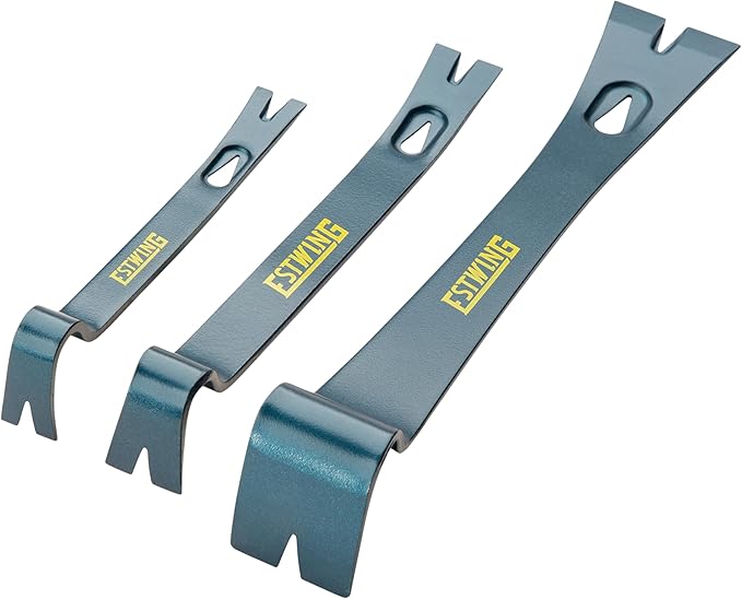 Estwing 18" I-Beam Pry Bar & 3-Piece Pry Bar Set with 5.5", 7.5" & 10" Nail Pullers